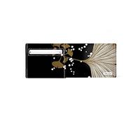 I LIKE PAPER Portefeuille en carton en 3 versions en Tyvek® - Résistant à la déchirure - Imperméable - Fabriqué en Allemagne, Ginko, Mit Münzfach, Ginko avec motif rayé