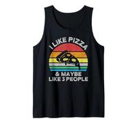 I Like Pizza and Maybe Like 3 People I Funny Pizza Débardeur