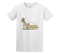 I Like Poetry Walks on The Beach and Poking Dead Funny Beefy Casual Round Neck T Shirt White XXL