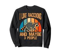 I Like Raccoons Animal Lover Propriétaire de Raton Laveur Sweatshirt