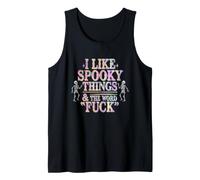I Like Spooky Things and The F Word Halloween Humour Débardeur
