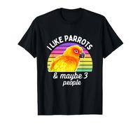 I Like Sun Conure Perroquets and Maybe 3 People T-Shirt Graphique avec Valeur