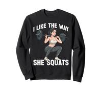 I Like The Way She Squats Méliste en Couple de Gymnase - Sweatshirt
