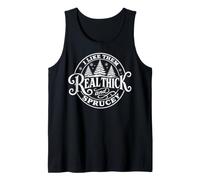 I Like Them Real Thick and Sprucey Funny Christmas Tree Débardeur