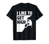 I Like To Get High Bouldering Climbing Climb Boulder T-Shirt