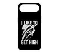 I Like to Get High Rock Climbing Bouldering Humour Coque pour iPhone Air