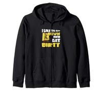I Like to Go Down and Get Dirty Mudding Fan Mud Runner Sweat à Capuche
