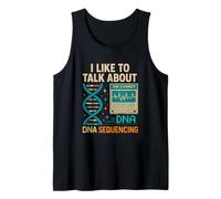 I Like To Talk About DNA Sequençage Retro Science & Genetics Débardeur