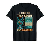 I Like To Talk About DNA Sequençage Retro Science & Genetics T-Shirt