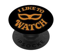 I Like to Watch Masque vénitien Style de Vie échangiste Subtil PopSockets PopGrip Adhésif