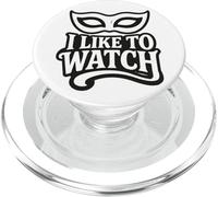 I Like to Watch Masque vénitien Style de Vie échangiste Subtil PopSockets PopGrip pour MagSafe