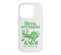 I Like You Very Matcha Latte 10/10 Would Sip Funny Tea Pun Coque pour iPhone 14 Pro