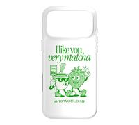 I Like You Very Matcha Latte 10/10 Would Sip Funny Tea Pun Coque pour iPhone 17 Pro Max