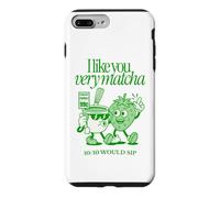 I Like You Very Matcha Latte 10/10 Would Sip Funny Tea Pun Coque pour iPhone 7 Plus/8 Plus