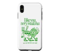 I Like You Very Matcha Latte 10/10 Would Sip Funny Tea Pun Coque pour iPhone XS Max
