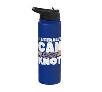 I Literally Can Knot Funny Pun Bateau nautique Captain Stainless Steel Insulated Water Bottle