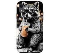I Live Here Now - Coffee - Too Tiered for This - Raton Laveur Coque pour iPhone XR