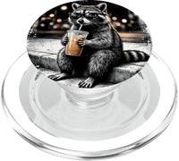 I Live Here Now - Coffee - Too Tiered for This - Raton Laveur PopSockets PopGrip pour MagSafe