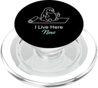 I Live Here Now Yoga Penguin Penguin PopSockets PopGrip pour MagSafe