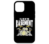 I’LL Be in The Basement Retro Drum Kit Music Artwork Coque pour iPhone 12 Mini