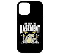 I’LL Be in The Basement Retro Drum Kit Music Artwork Coque pour iPhone 12 Pro Max