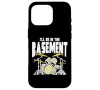 I’LL Be in The Basement Retro Drum Kit Music Artwork Coque pour iPhone 16 Pro