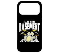 I’LL Be in The Basement Retro Drum Kit Music Artwork Coque pour iPhone 17 Pro Max