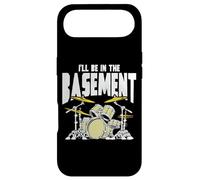 I’LL Be in The Basement Retro Drum Kit Music Artwork Coque pour iPhone Air