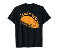 I Loaf You Love Cat Hot Bread Boulangerie Unique T-Shirt