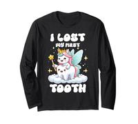 I Lost My First Tooth Dents Out Fairy Unicorn Dentist Manche Longue