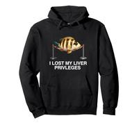 I Lost My Liver Privileges Funny UnHinges Drinking Meme Y2K Sweat à Capuche