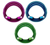 i! Lot de 3 câbles de charge rapide USB-C vers USB-C en nylon de qualité supérieure de type C pour téléphone portable, tablette, smartphone - Bleu + vert + rose