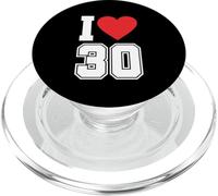 I Love 30 Number 30th Birthday Maillot de Football pour Fan de Sport PopSockets PopGrip pour MagSafe