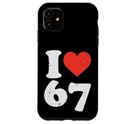 I Love 67 Funny 6 7 Costume Meme Six Seven Kids Young Boys Coque pour iPhone 11