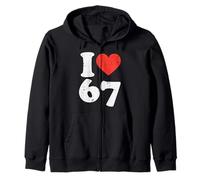 I Love 67 Funny 6 7 Costume Meme Six Seven Kids Young Boys Sweat à Capuche