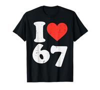 I Love 67 Funny 6 7 Costume Meme Six Seven Kids Young Boys T-Shirt