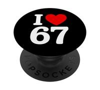 I Love 67 PopSockets PopGrip Adhésif