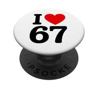 I Love 67 PopSockets PopGrip Adhésif