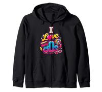 I Love 80s Soirée Année 80 Cassette Retro Sweat à Capuche