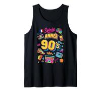 I Love 90s, Back To 90's Party with French Version Graphic Débardeur
