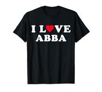 I Love Abba Nom Abba assorti pour petite amie et petit ami T-Shirt
