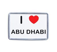 I Love Abu Dhabi - Petit aimant en plastique