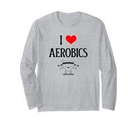 I Love Aerobics I Heart Aérobic Cardio Fitness Class Lover Manche Longue
