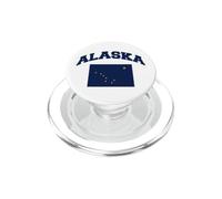 I Love Alaska, Cool Alaska Drapeau Illustration Dessins Graphiques PopSockets PopGrip pour MagSafe