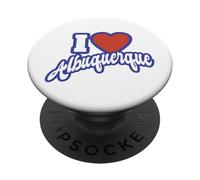 I Love Albuquerque New Mexico PopSockets PopGrip Adhésif