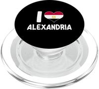I Love Alexandria Heart Design Patriotic Egyptian Pride PopSockets PopGrip pour MagSafe
