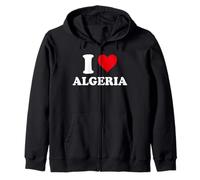 I Love Algérie Coeur Cadeau Algérien Algérienne Sweat à Capuche