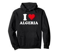 I Love Algérie Coeur Cadeau Algérien Algérienne Sweat à Capuche