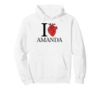 I Love Amanda Cœur anatomiquement Correct Sweat à Capuche