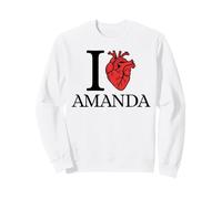 I Love Amanda Cœur anatomiquement Correct Sweatshirt
